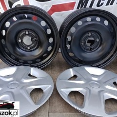 FELGI STALOWE 4x108 R16 6,5J ET47,5 FORD TPMS KOŁPAKI FIESTA FUSION KA+