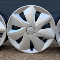 FELGI STALOWE 5x112 R16 6,5J ET46 + KOŁPAKI SEAT LEON TOLEDO ALTEA