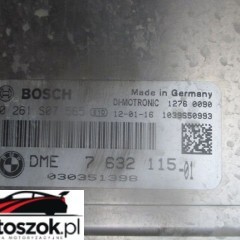 BMW 5 F10 F11 KOMPUTER STEROWNIK SILNIKA 7632115 N55 535i BENZYNA