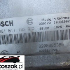 RENAULT ESPACE IV 4 ZESTAW KOMPUTER BLOKADA IMMO KARTA 2.2 dci 8200211726
