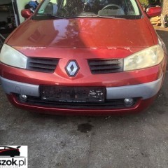 RENAULT MEGANE 2 II ZDERZAK PRZEDNI PRZÓD CZERWONY TEB76