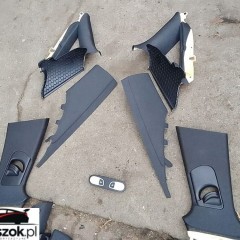 AUDI A6 C7 osłony czarne słupki TAPICERKA ZJAZDY SŁONECZKA CZARNE sline