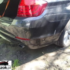 BMW 5 F10 ZDERZAK TYLNY CZARNY 668 SCHWARZ 2 SEDAN
