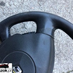 RENAULT TRAFIC KIEROWNICA SKÓRZANA Z PODUSZKĄ IGŁA