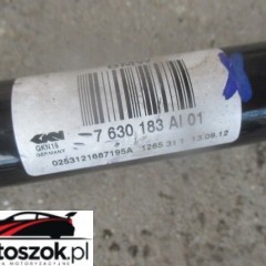 BMW 5 F10 F11 528i 2,0 N20 PÓŁOŚ LEWA TYŁ 7630183