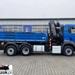 MAN TGS 28.510 6x4H EURO6 WYWROTKA MEILLER Z BORDMATIKIEM I HDS HIAB 298 EP-5