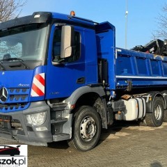 Mercedes-Benz AROCS 2536 6x2 EURO6 WYWROTKA TRÓJSTRONNA Z BORDMATIKIEM + HDS HIAB