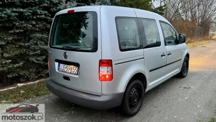 VW Caddy 1.9 TDI 2010r EURO 5 Klima 5 Osób Stan BDB Nowe OC Możliwa Zamiana