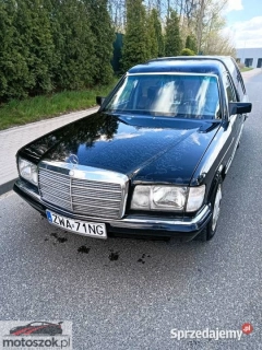 Karawan Mercedes-Benz Klasa S 300 SE 2.8, Oldtimer 1986, włoska zabudowa